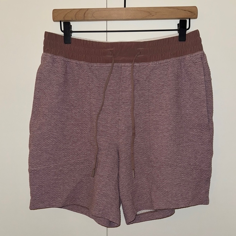 Lululemon Men's Textured Double Knit Cotton Shorts